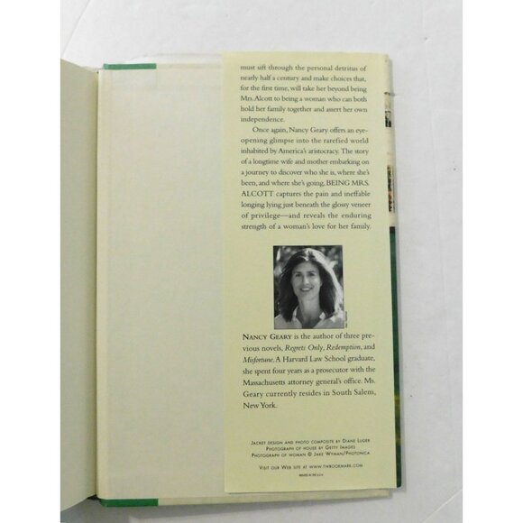 Being Mrs. Alcott By Nancy Geary First Edition 2005 Hardcover Jacket Fiction - Picture 4 of 5